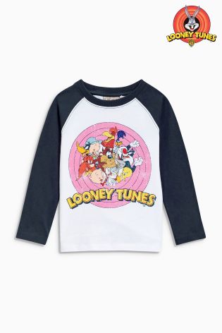 White Looney Tunes T-Shirt (3mths-6yrs)